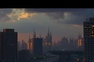 归零倒计时剧集封面，广场上不断翻动的城市倒计时牌